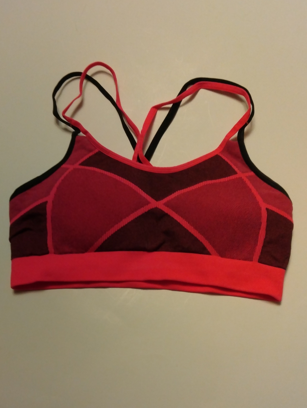 Champion Strappy Sports Bra - Burgundy & Pink